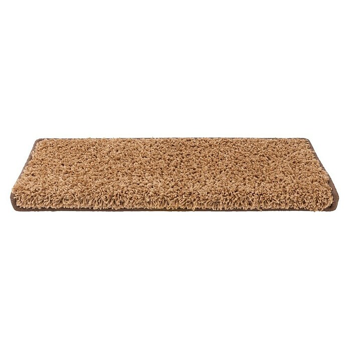 Stufenmatte Shaggy (65 x 23,5 cm, Hellbraun, Rechteck) | BAUHAUS