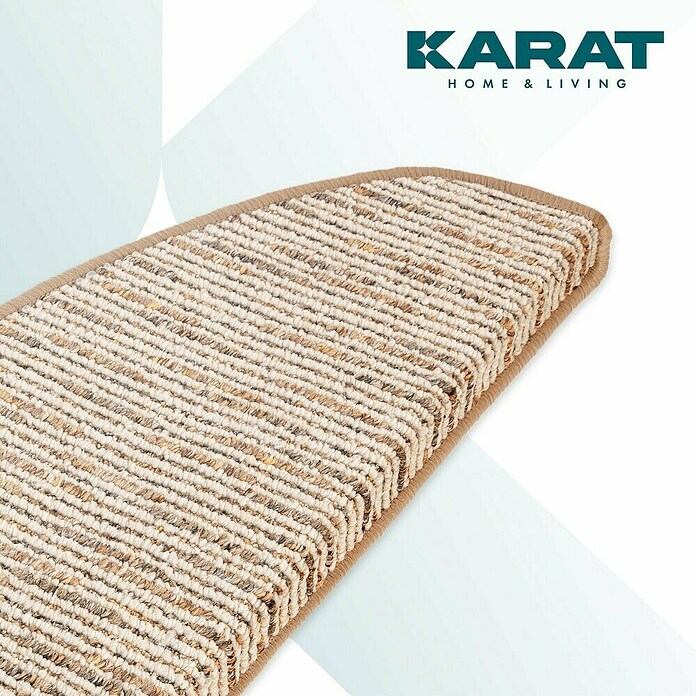 Stufenmatte Geneva (65 x 23,5 cm, Beige, Halbrund) | BAUHAUS