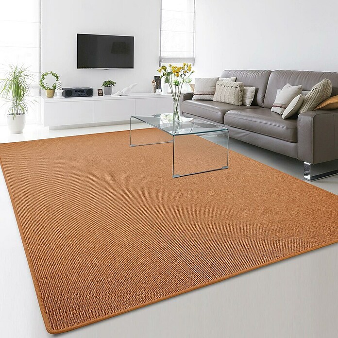 Flachgewebeteppich Sylt (Terra, 400 x 200 cm, 100 % Sisal) | BAUHAUS