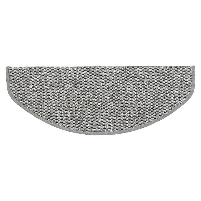 Stufenmatte Kalkutta (65 x 23,5 cm, Silber, Halbrund) | BAUHAUS