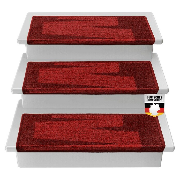 Stufenmatte Veneto (65 cm x 23,5 cm x 8,5 mm, Rot, Rechteck) | BAUHAUS