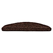 Stufenmatte Shaggy (65 x 23,5 cm, Dunkelbraun, Halbrund) | BAUHAUS