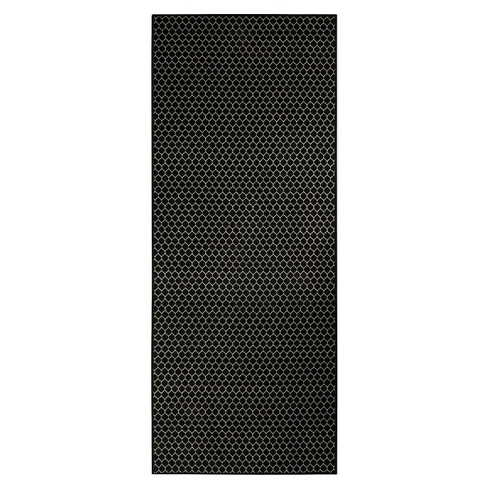 Teppichläufer Dundalk (Schwarz/Weiß, 150 x 80 cm, 100 % Polyamid) | BAUHAUS