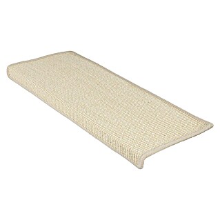 Stufenmatte Sisal (65 x 23,5 cm, Elfenbein, Rechteck)