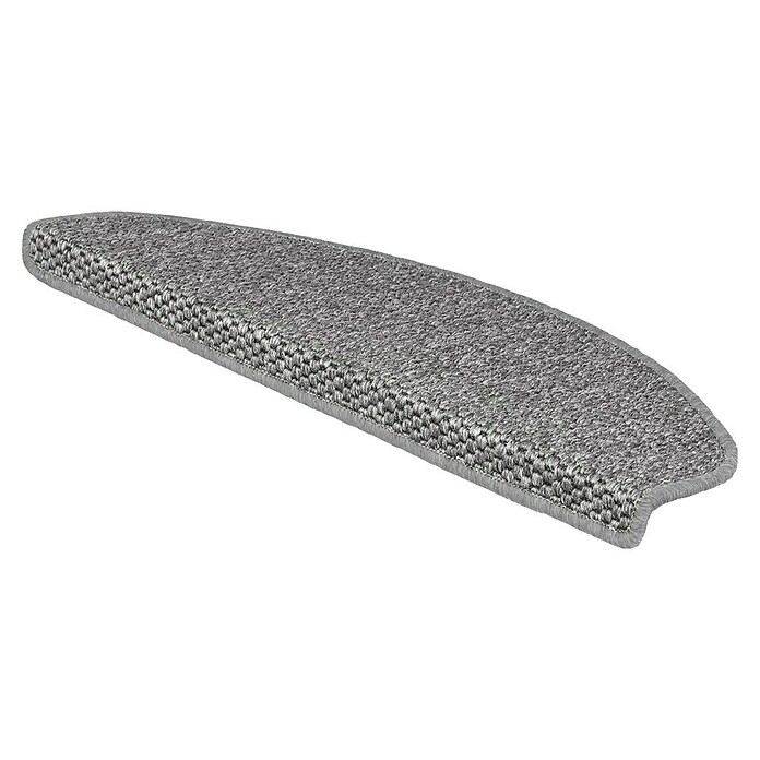 Stufenmatte Kalkutta (65 x 23,5 cm, Silber, Halbrund) | BAUHAUS