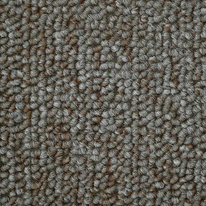 Flachgewebeteppich London - Hellbraun, 100 x 100 cm, 100 % Polypropylen - Nahaufnahme von beigem Teppichboden mit dichter, schlingenartiger Textur, ideal für Textilien oder Hintergrunddesign.