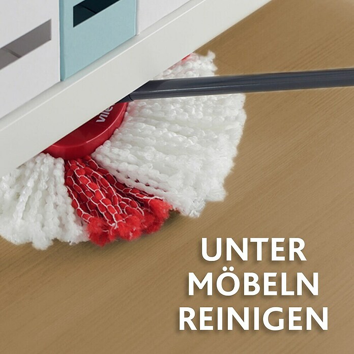 Vileda Easy Wring+Clean Wischmop-Set (5-tlg., Mikrofaser)