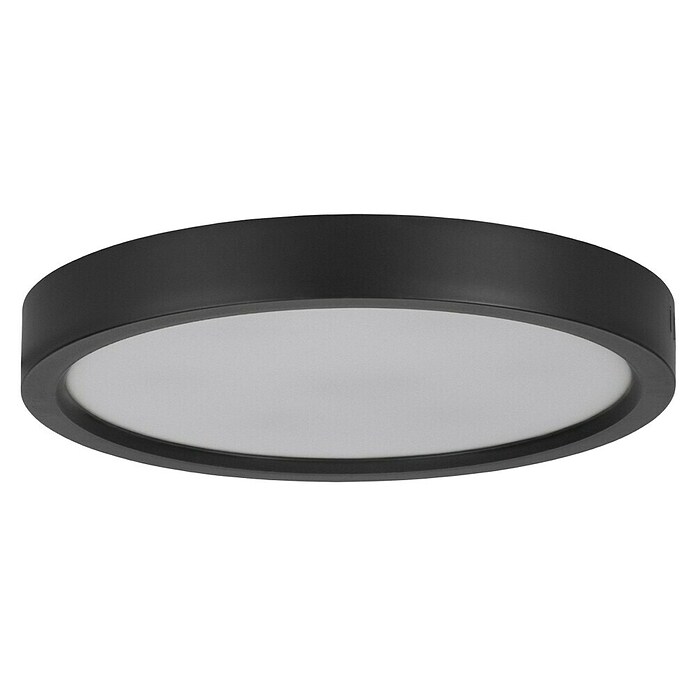 Eglo LED panel okrugli Idun-E  (Ø x V: 28,5 x 3,1 cm, 17 W, 4.000 K, Boja: Crna) | BAUHAUS