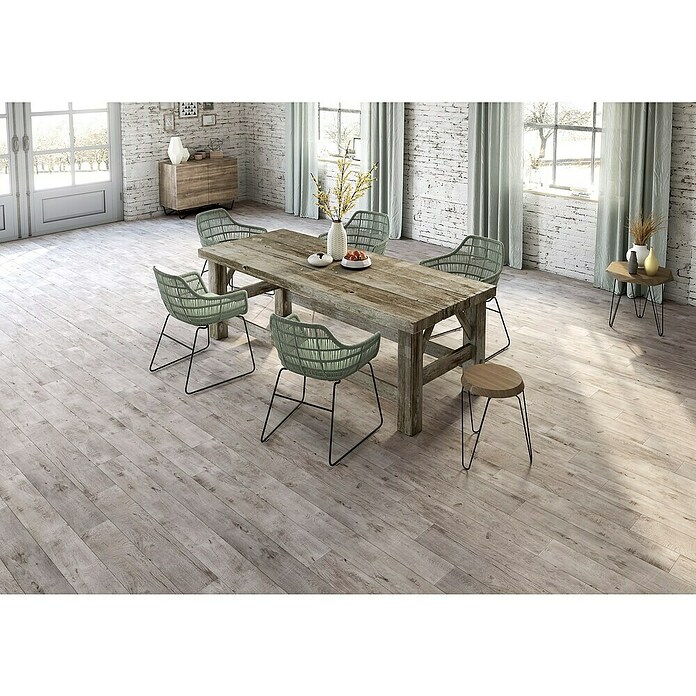 Myth Age Keramische tegel Rimini Gris (15 x 90 cm, Gris, Mat) | BAUHAUS