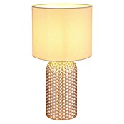 Globo Tischleuchte Sofia (60 W, Glas, Gold, Textil, Champagnerfarben, E27) | BAUHAUS