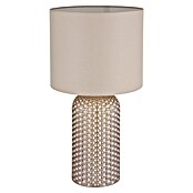 Globo Tischleuchte Sofia (60 W, Glas, Gold, Textil, Champagnerfarben, E27) | BAUHAUS