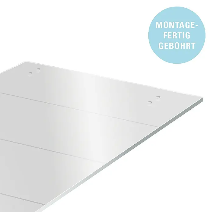 Diamond Doors Schiebetür-Komplettset Galaxy 6.0 - 935 x 2.058 mm, Einscheibensicherheitsglas (ESG) - Regalbrett mit vorgebohrten Löchern, montagefertig. Ideal für die einfache Installation.