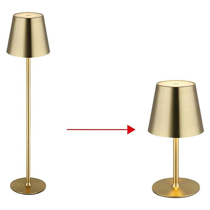 Globo LED namizna svetilka Vannie  (3 W, Medeninasta, Višina: 470 mm, Premer: 112 cm, IP44) | 3017 - Tischleuchte | CACJ - Tischleuchte | CAC - Indoorleuchten | CA - Beleuchtung | C - Elektro | BAUHAUS