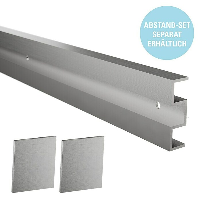 Diamond Doors Holzschiebetür-Beschlag Linea 40 Premium (Aluminium, Art Beschlag: Geschlossen, 190 cm)