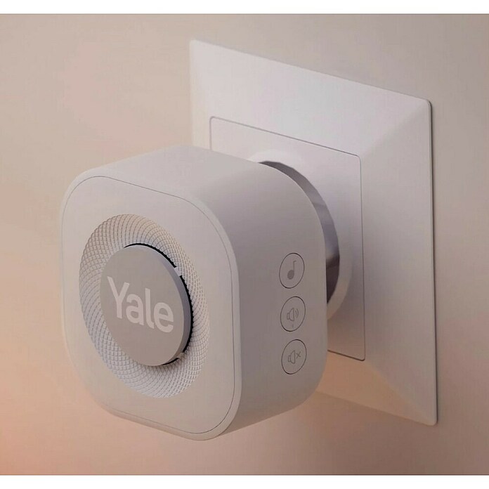 Yale Radijski gong sprejemnik  (Barva: Bela, Število zvonenj: 7 kos) | 1337 - Türsprech/Türbildanlagen | CBMB - Gongs | CBM - Elektroartikel | CB - Elektroinstallation | C - Elektro | BAUHAUS