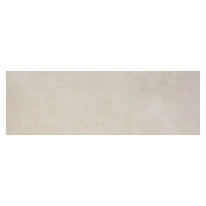 Revestimiento de pared Step - 30 x 90 cm, Crema, Rectificado - Elegante baldosa de gran formato en un suave tono beige. Ideal para espacios de vida modernos y baños con su diseño atemporal.