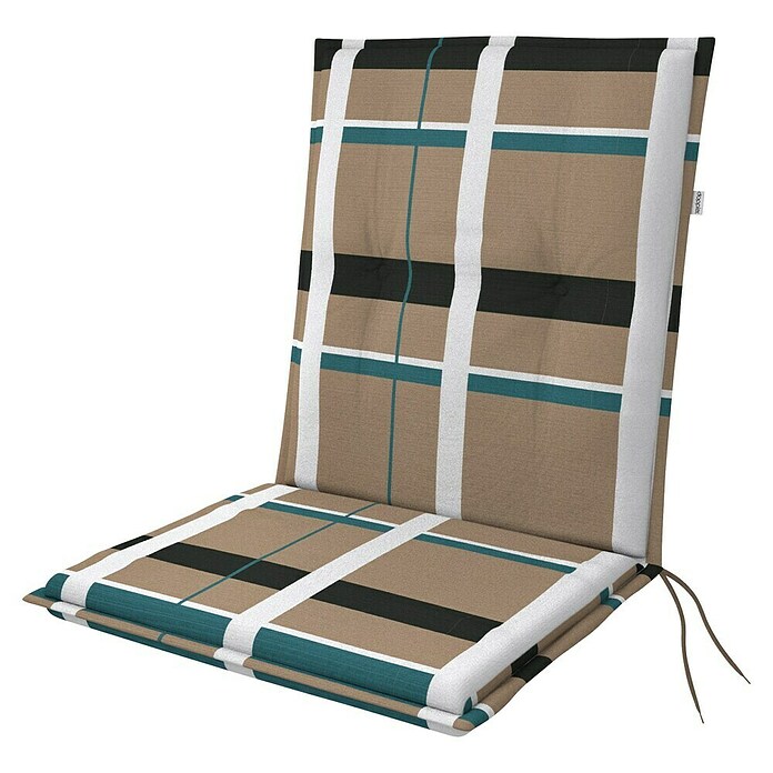 Doppler Sitzauflage Living Karo (Niederlehner, L x B x H: 100 x 48 x 6 cm, Baumwoll-Polyester-Mischgewebe, Mehrfarbig) | BAUHAUS