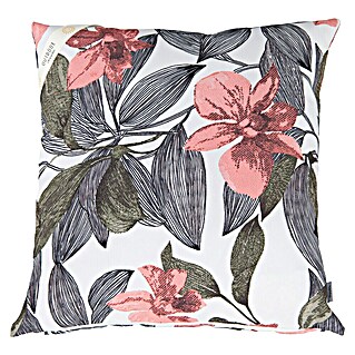 Doppler Outdoor-Kissen (Grün/Pink/Schwarz, L x B x H: 45 x 45 x 14 cm)