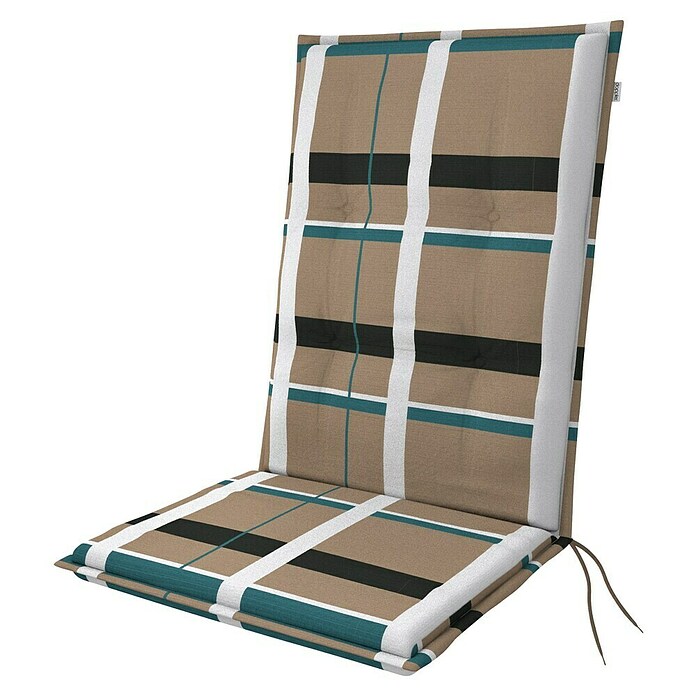 Doppler Sitzauflage Living Karo (L x B x H: 110 x 48 x 6 cm, Mehrfarbig) | BAUHAUS