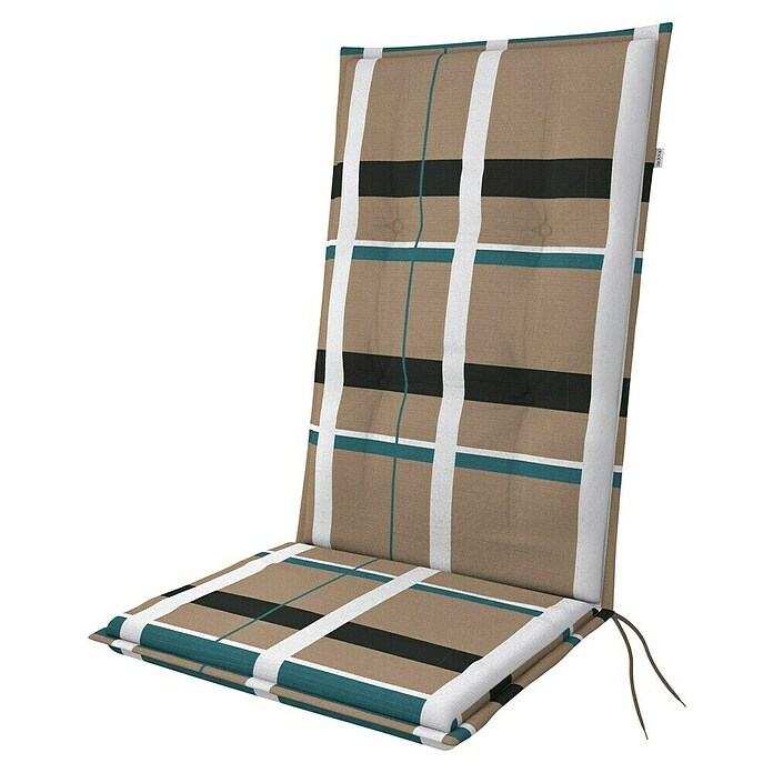 Doppler Sitzauflage Living Karo (L x B x H: 119 x 48 x 6 cm, Mehrfarbig) | BAUHAUS