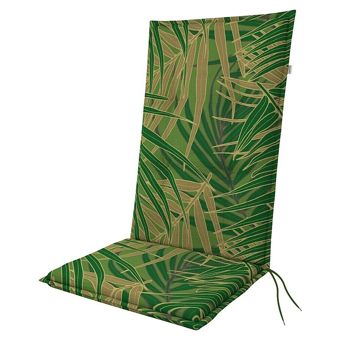 Doppler Sitzauflage Living (Hochlehner, L x B x H: 119 x 48 x 6 cm, Polyester, Baumwolle, Grüne Pflanzen) | BAUHAUS