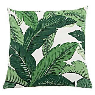 Doppler Outdoor-Kissen (Grün/Weiß, L x B x H: 45 x 45 x 14 cm)