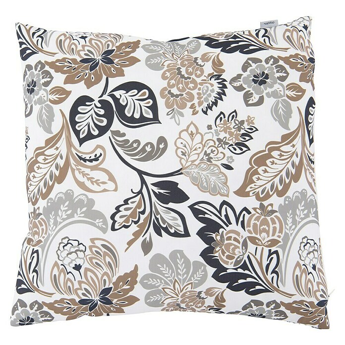 Doppler Outdoor-Kissen (Weiß/Braun/Grau, L x B x H: 45 x 45 x 14 cm) | BAUHAUS