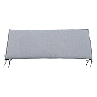 Doppler Sitzkissen (L x B x H: 120 x 45 x 4 cm, Grau, 100 % Polyester, 2er Bankauflage)