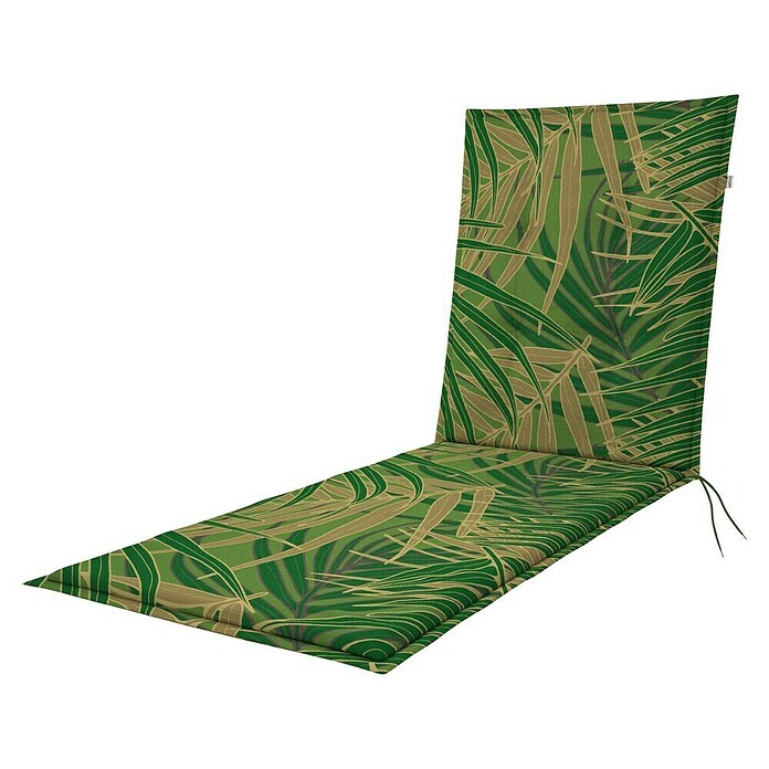 Doppler Liegenauflage Living (L x B x H: 195 x 60 x 6 cm, Baumwoll-Polyester-Mischgewebe, Grüne Pflanzen) | BAUHAUS