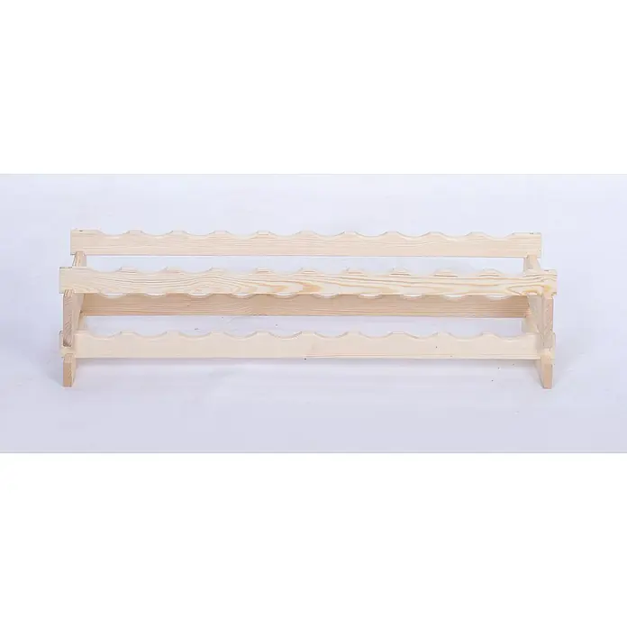Proregal Flaschenregal Weinregal VINOTECA FLEX PRO für 20 Flaschen - L x B x H: 28 x 103 x 23 cm, Holz, Anzahl Böden: 2 Stk. - Ein zweiteiliges, unbehandeltes Kiefernholz-Weinregal zur Aufbewahrung von Weinflaschen. Das Weinregal ist leer und nicht montiert.