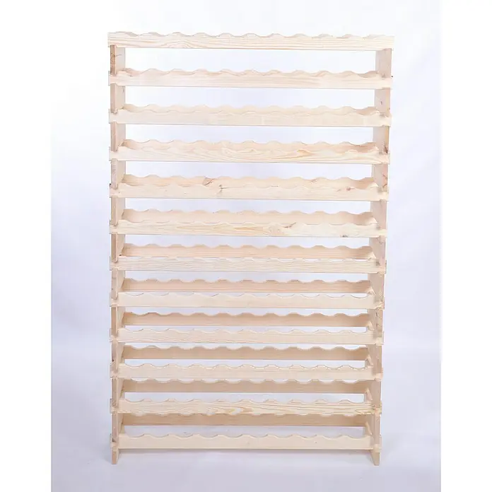 Proregal Flaschenregal Weinregal VINOTECA FLEX PRO für 120 Flaschen - L x B x H: 28 x 103 x 163 cm, Holz, Anzahl Böden: 12 Stk. - Holzweinregal mit mehreren Ablageflächen zur stilvollen Aufbewahrung von Weinflaschen, ideal für Weinliebhaber und zur Präsentation edler Tropfen.