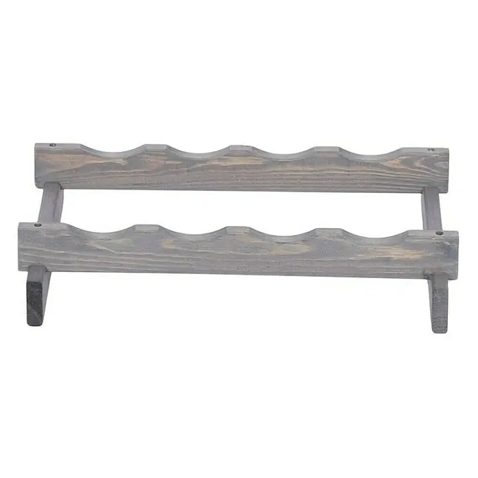Proregal Flaschenregal Weinregal VINOTECA FLEX PRO für 4 Flaschen - L x B x H: 28 x 46 x 9 cm, Holz, Anzahl Böden: 1 Stk. - Graues Weinregal aus Holz für die stilvolle Aufbewahrung Ihrer Weinflaschen. Das Regal bietet Platz für mehrere Flaschen und ist ein echter Hingucker.