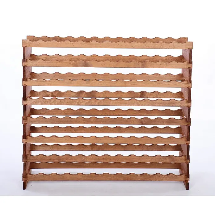 Proregal Flaschenregal Weinregal VINOTECA FLEX PRO für 96 Flaschen - L x B x H: 28 x 123 x 107 cm, Holz, Anzahl Böden: 8 Stk. - Holz-Weinregal mit mehreren Etagen zur stilvollen Aufbewahrung von Weinflaschen, gefertigt aus robustem Holz.