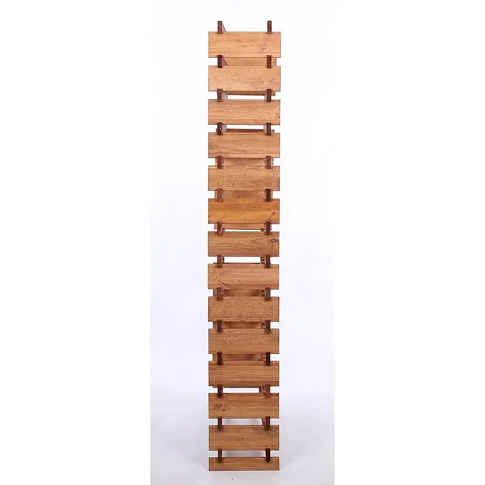 Proregal Flaschenregal Weinregal VINOTECA FLEX PRO für 112 Flaschen - L x B x H: 28 x 84 x 191 cm, Holz, Anzahl Böden: 14 Stk. - Ein rustikaler Weinständer aus Holz, der eine stilvolle und natürliche Note in jeden Raum bringt. Ideal zur Aufbewahrung Ihrer Lieblingsweine.