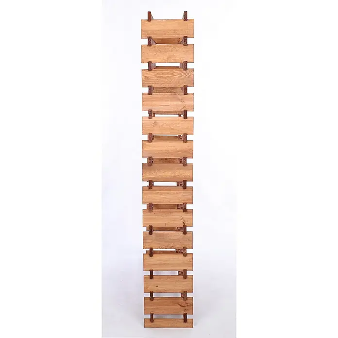 Proregal Flaschenregal Weinregal VINOTECA FLEX PRO für 168 Flaschen - Holz, Anzahl Böden: 14 Stk. - Ein langer, schmaler Weinregal aus Holz mit vielen Ebenen, perfekt für die Aufbewahrung von Weinflaschen in Ihrem Zuhause.