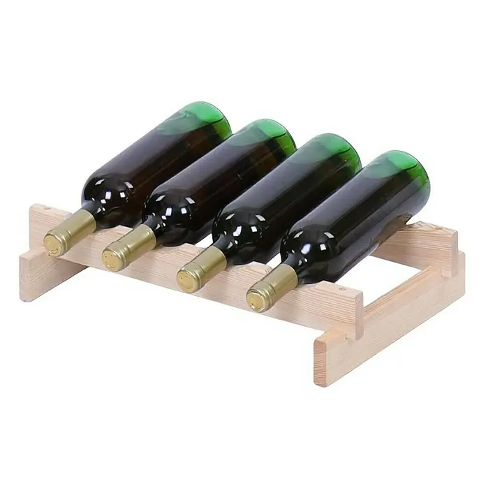 Proregal Flaschenregal Weinregal VINOTECA FLEX PRO für 4 Flaschen - L x B x H: 28 x 46 x 9 cm, Holz, Anzahl Böden: 1 Stk. - Weinregal aus Holz mit vier Weinflaschen. Perfekt für die stilvolle Aufbewahrung Ihrer Lieblingsweine. Das Regal ist einfach zu montieren.