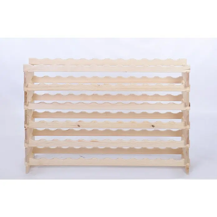 Proregal Flaschenregal Weinregal VINOTECA FLEX PRO für 72 Flaschen - L x B x H: 28 x 123 x 79 cm, Holz, Anzahl Böden: 6 Stk. - Holz-Weinregal mit sechs Regalebenen und Aussparungen für eine sichere Lagerung von Weinflaschen. Ideal für Weinliebhaber und stilvolle Aufbewahrung.