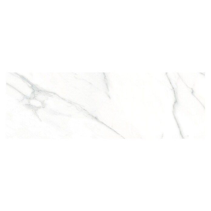 Tau ceramica Keramische tegel Varenna Carrara (30 x 90 cm, Wit, Glanzend) | BAUHAUS