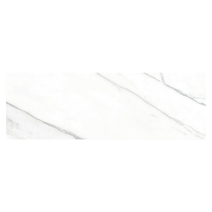 Tau ceramica Keramische tegel Varenna Carrara (30 x 90 cm, Wit, Glanzend) | BAUHAUS