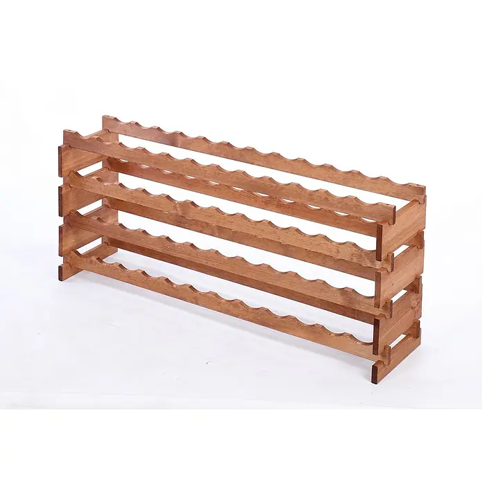 Proregal Flaschenregal Weinregal VINOTECA FLEX PRO für 48 Flaschen - L x B x H: 28 x 123 x 51 cm, Holz, Anzahl Böden: 4 Stk.