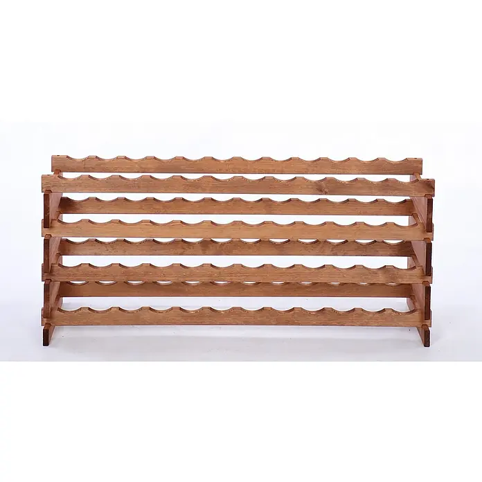 Proregal Flaschenregal Weinregal VINOTECA FLEX PRO für 48 Flaschen - L x B x H: 28 x 123 x 51 cm, Holz, Anzahl Böden: 4 Stk. - Weinregal aus Holz. Das Regal bietet Platz für mehrere Weinflaschen und ist eine stilvolle Ergänzung für jede Bar oder Küche.