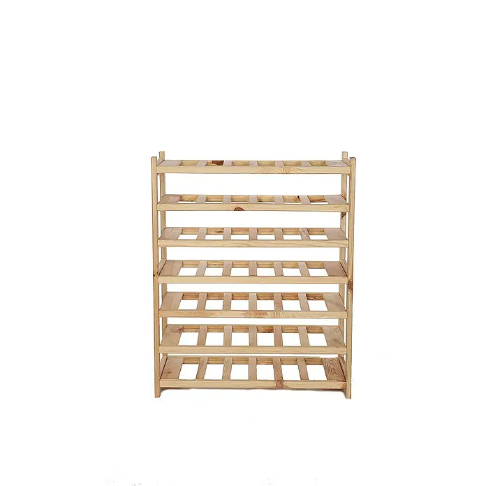Proregal Flaschenregal Weinregal SPREEWALD für 42 Flaschen - L x B x H: 33 x 70 x 86 cm, Holz, Anzahl Böden: 7 Stk. - Holzregal mit sechs Fächern zum Aufbewahren von Weinflaschen oder anderen Gegenständen.