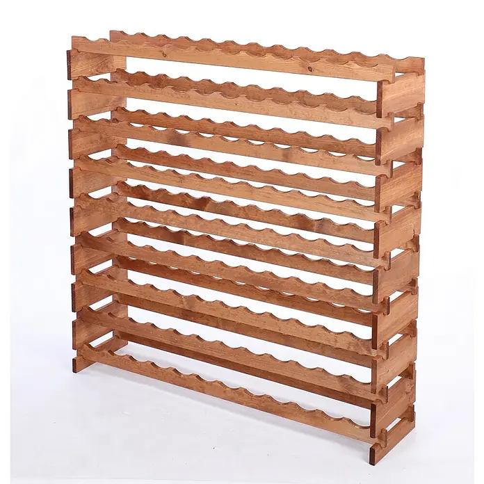 Proregal Flaschenregal Weinregal VINOTECA FLEX PRO für 108 Flaschen - L x B x H: 28 x 123 x 121 cm, Holz, Anzahl Böden: 9 Stk. - Weinregal aus Holz, ideal zur stilvollen Aufbewahrung Ihrer Weinsammlung. Das robuste Design bietet Platz für viele Flaschen.