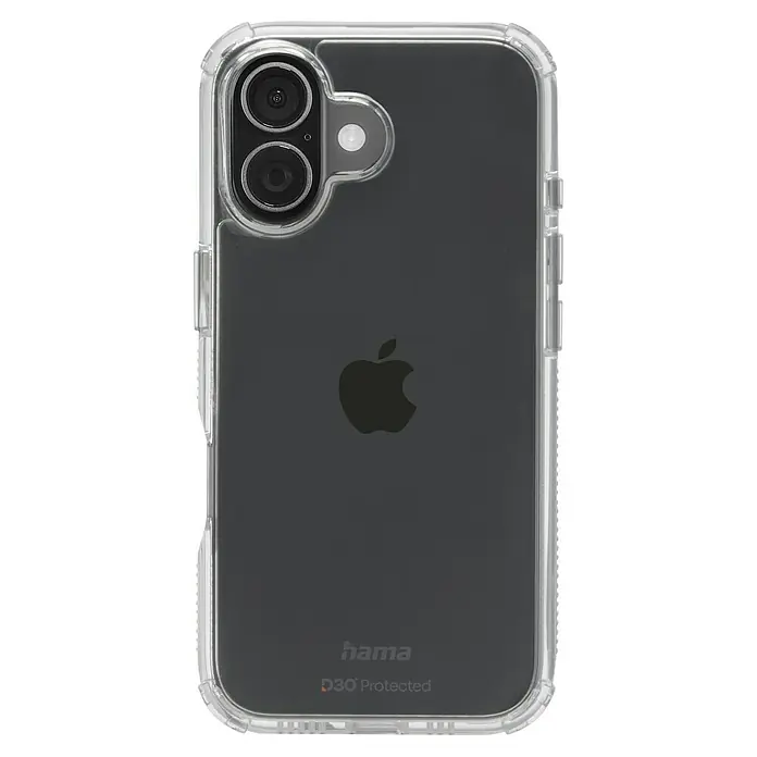 Hama Handyhülle Extreme Protect - iPhone 17, Durchsichtig - Schutzhülle für ein Apple iPhone mit transparentem Design und verstärkten Ecken für optimalen Schutz vor Stößen und Kratzern. Die Hülle ist von Hama und D30 Protected.