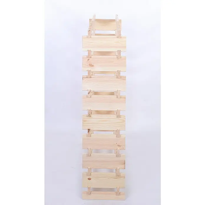 Proregal Flaschenregal Weinregal VINOTECA FLEX PRO für 108 Flaschen - L x B x H: 28 x 123 x 121 cm, Holz, Anzahl Böden: 9 Stk. - Holzflaschenregal für eine stilvolle Weinlagerung, gefertigt aus hellem Holz und bietet Platz für mehrere Flaschen.
