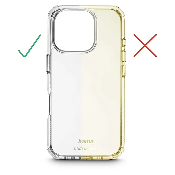 Hama Handyhülle Extreme Protect - iPhone 16 Pro Max, Durchsichtig - Transparente Hama Handyhülle mit verstärkten Ecken, die optimalen Schutz bietet und das Design des Geräts zur Geltung bringt.