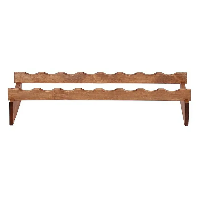 Proregal Flaschenregal Weinregal VINOTECA FLEX PRO für 8 Flaschen - L x B x H: 28 x 84 x 9 cm, Holz, Anzahl Böden: 1 Stk. - Ein zweistöckiger, brauner Holzweinregal zur Aufbewahrung von Weinflaschen. Das Weinregal bietet eine stilvolle Präsentation.