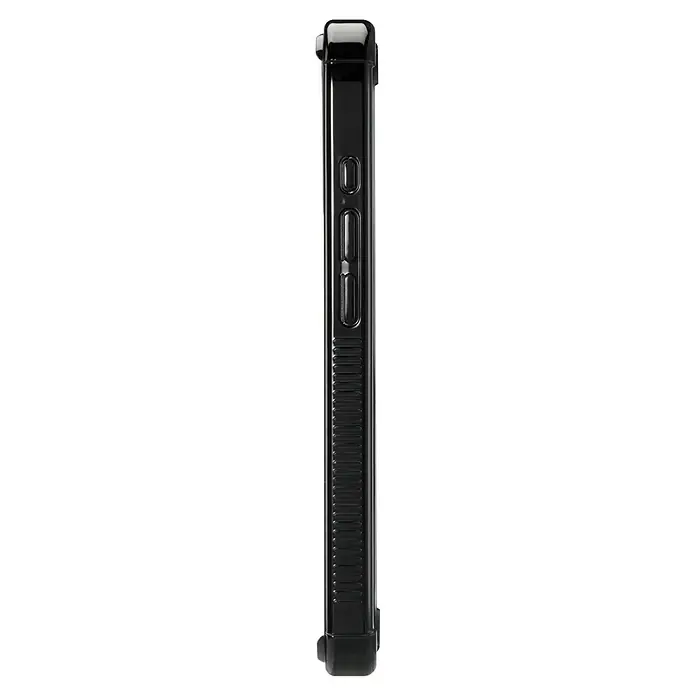 Hama Handyhülle Extreme Protect - iPhone 16, Schwarz - Schwarze Smartphone-Hülle mit seitlichen Knöpfen und gerippter Textur für besseren Halt. Schützt das Gerät vor Stößen.