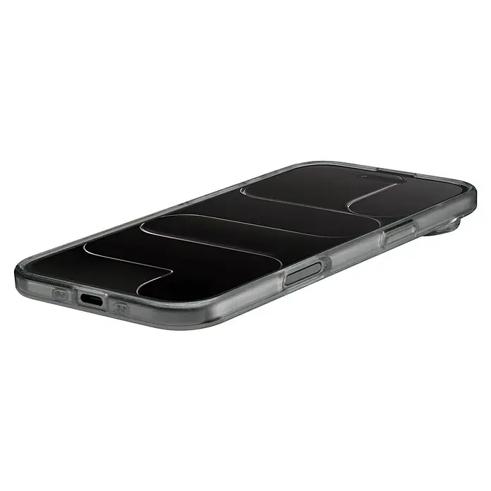 Hama Handyhülle Always Clear - iPhone Air, Durchsichtig - Ein modernes Smartphone mit transparenter Schutzhülle, die das elegante Design betont und gleichzeitig Schutz bietet.