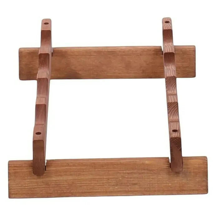 Proregal Flaschenregal Weinregal VINOTECA FLEX PRO für 4 Flaschen - L x B x H: 28 x 46 x 9 cm, Holz, Anzahl Böden: 1 Stk. - Ein hölzerner Schwerthalter für die Wandmontage zur dekorativen Aufbewahrung von Schwertern und Samuraischwertern.